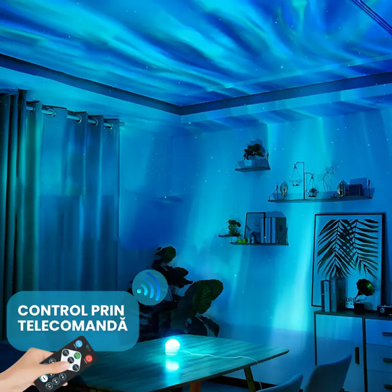 Lampa Romantic Flame Ocean Wave
