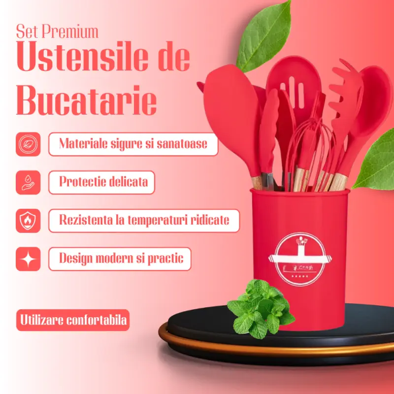 Set Premium Ustensile de Bucatarie pentru Gatit