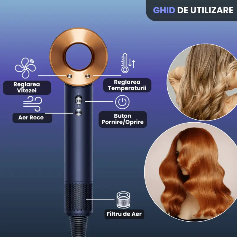 Uscator de Par Profesional 1600W