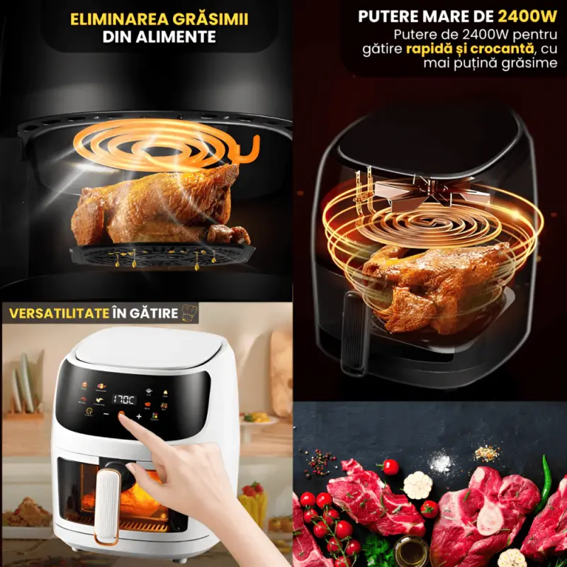 Friteuza Cu Aer Cald 2400W