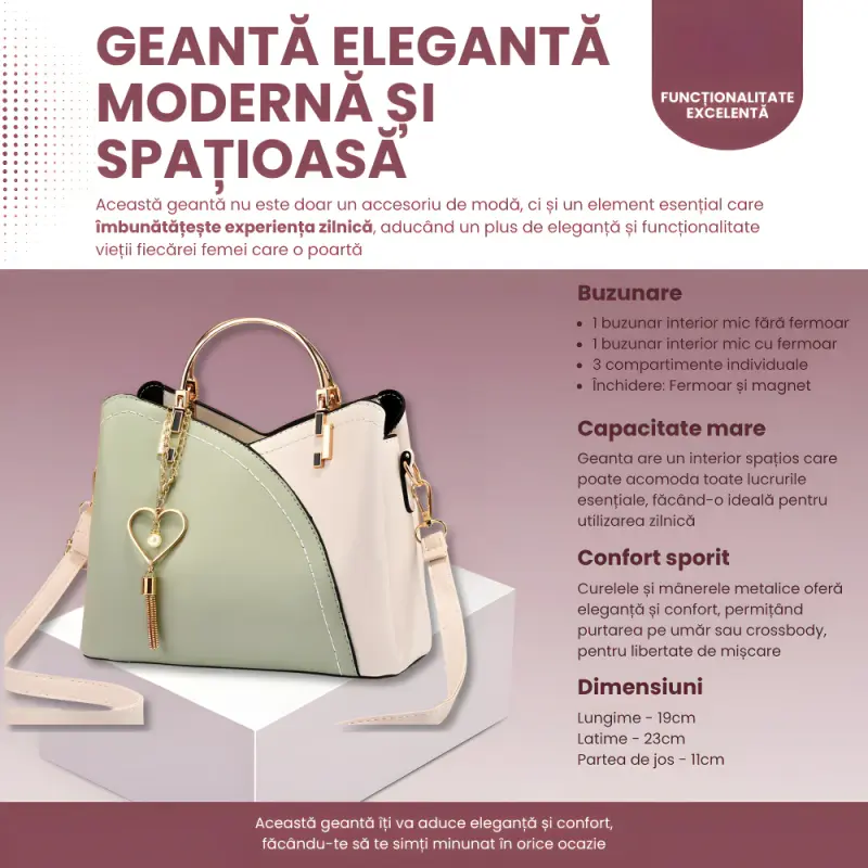 Geanta Eleganta de Mana Crossbody Femei