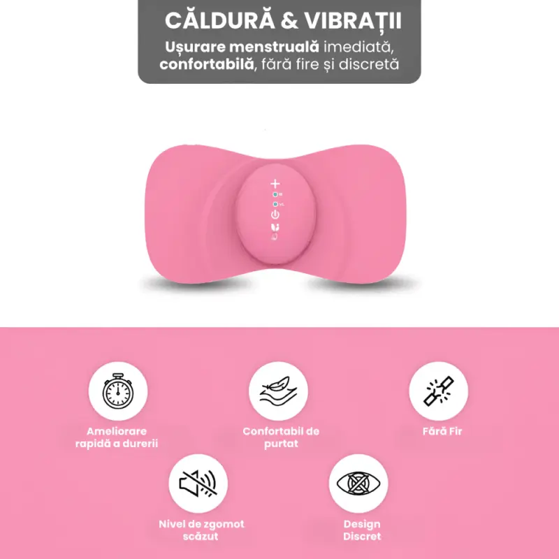 Dispozitiv Ameliorare Dureri Menstruale Laxdore cu Incalzire Electrica Calda si