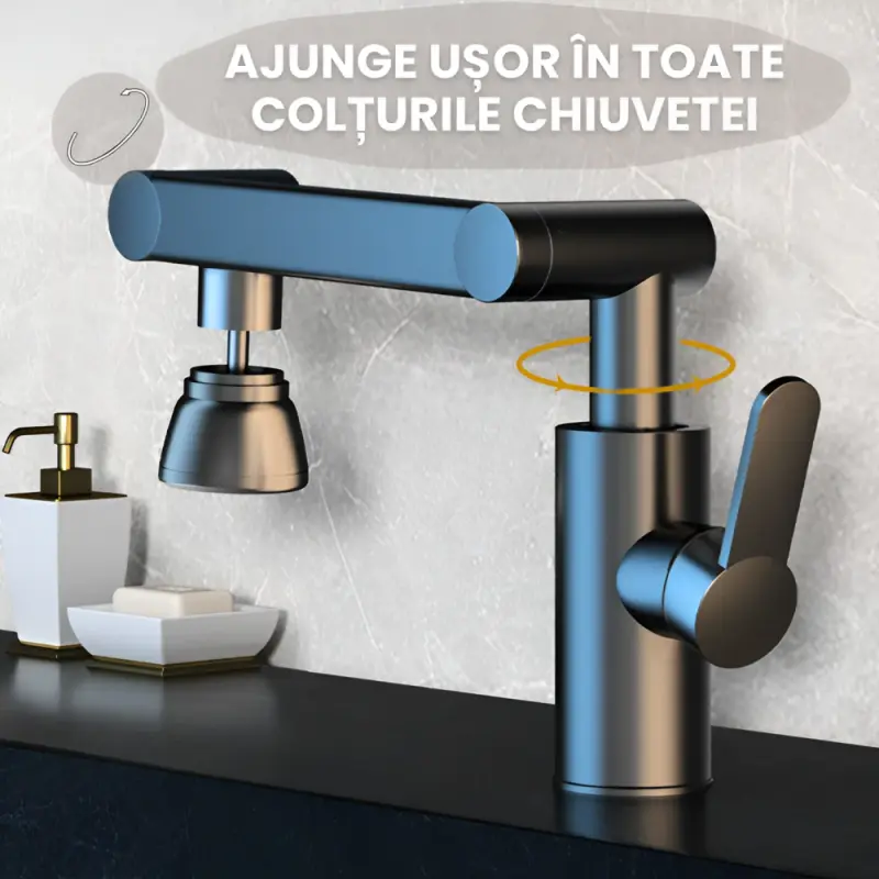 Baterie Chiuveta Moderna Rotativa 360 Grade