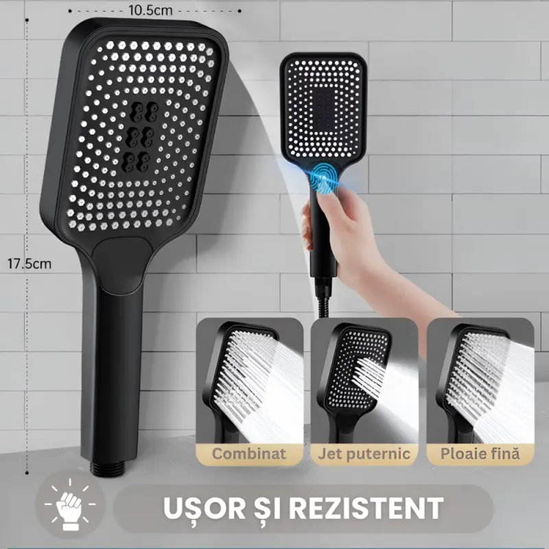 Cap Dus Presurizat 5 Functii cu Buton On Off