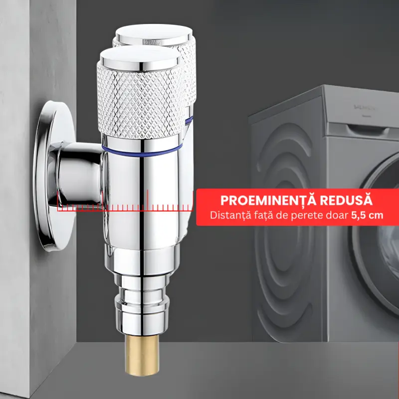 Robinet Unghiular Dublu 2 In 1