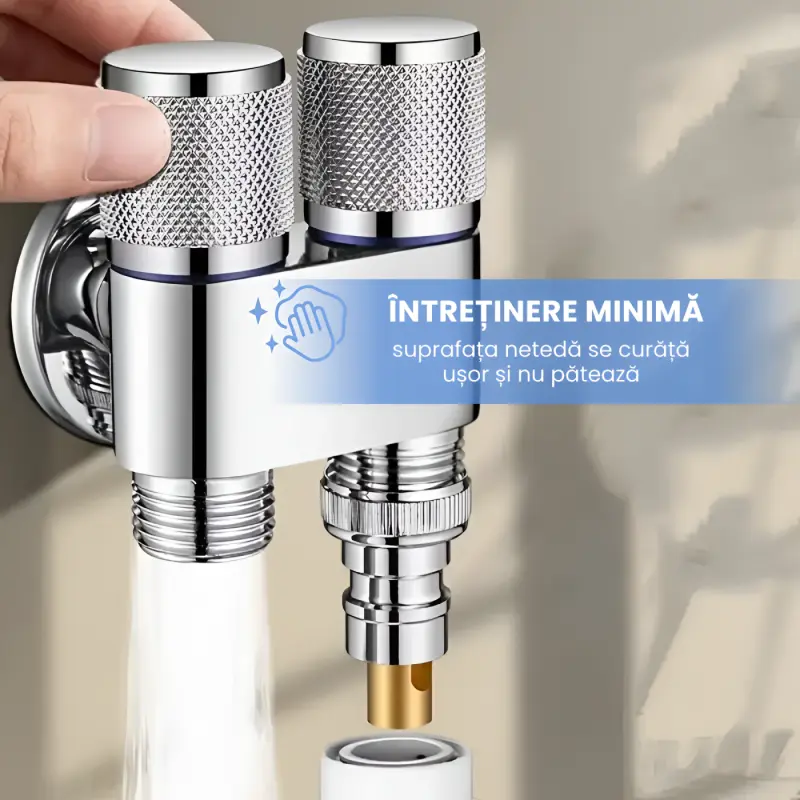 Robinet Unghiular Dublu 2 In 1