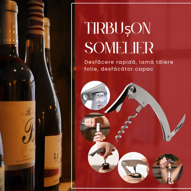 Set Cadou Vin Rosu 5 Piese