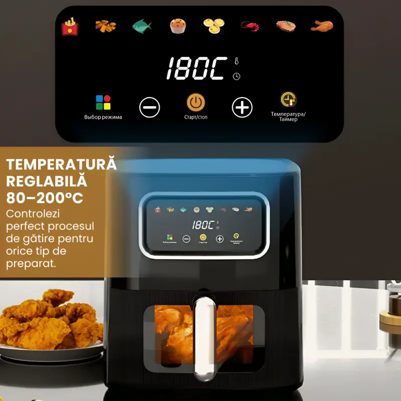 Friteuza cu Aer Cald 8 in 1