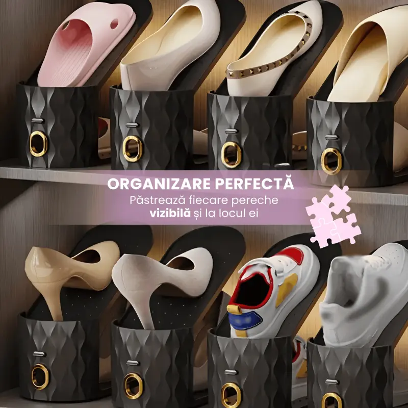 Organizator Incaltaminte Reglabil Pentru Dulap si Rafturi