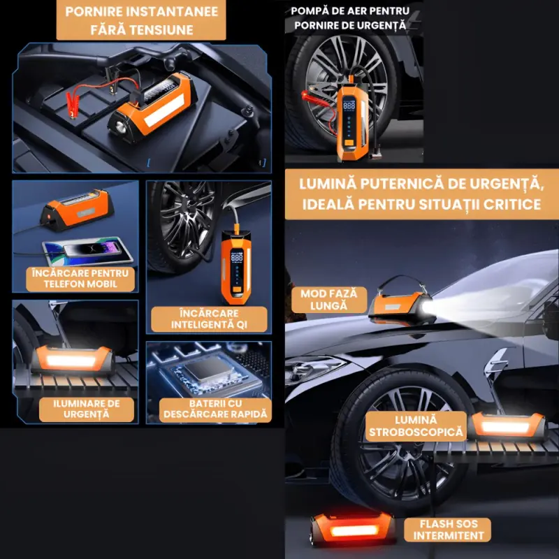 Statie de Pornire Auto 4 in 1