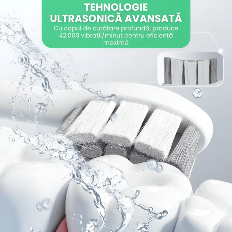 Periuta de Dinti Electrica Sonica A6S+PLUS cu Senzor Nou