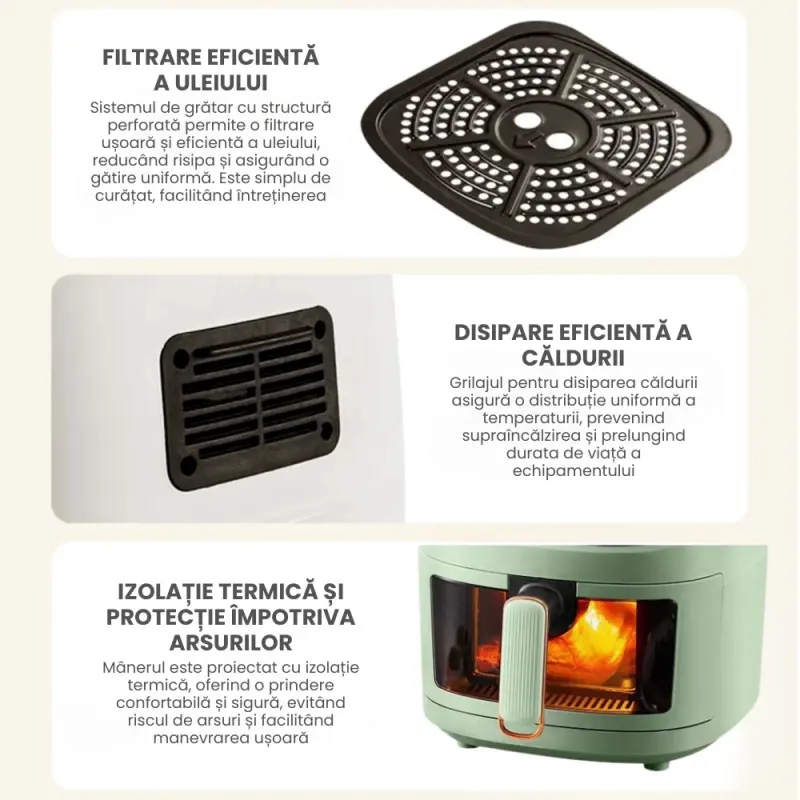 Friteuza Cu Aer Cald 2400W