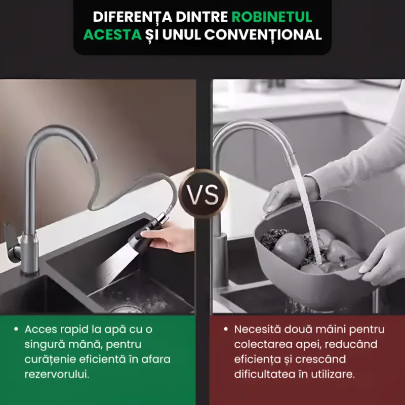 Robinet Bucatarie Tragere Extensibila