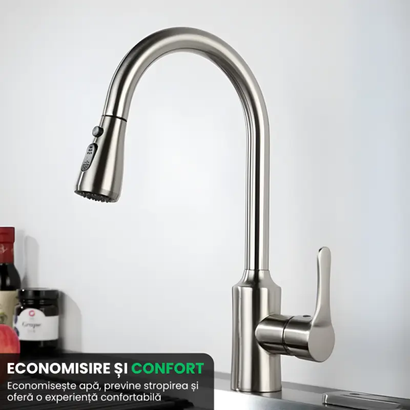 Robinet Bucatarie Tragere Extensibila