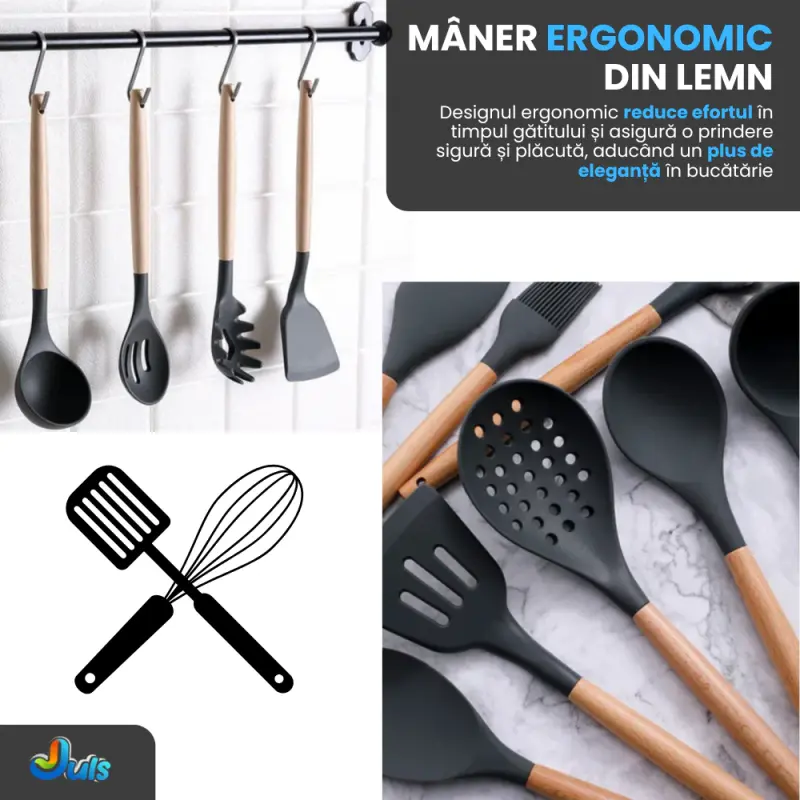 Set Premium Ustensile de Bucatarie pentru Gatit