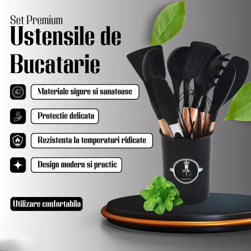 Set Premium Ustensile de Bucatarie pentru Gatit