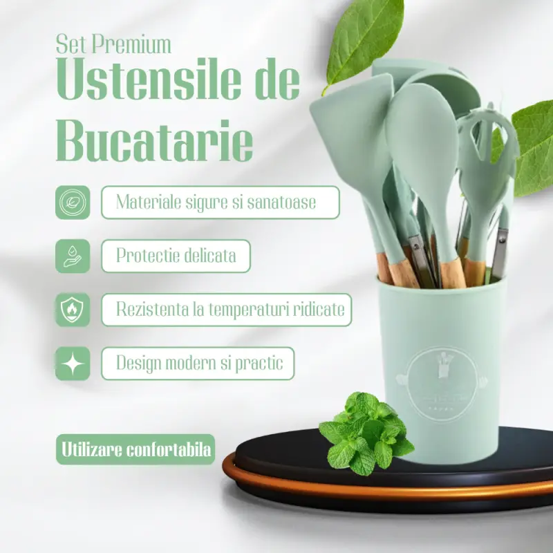 Set Premium Ustensile de Bucatarie pentru Gatit