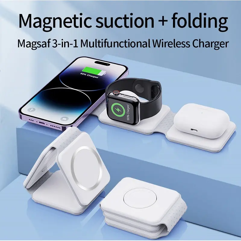 Incarcator Wireless 3 in 1