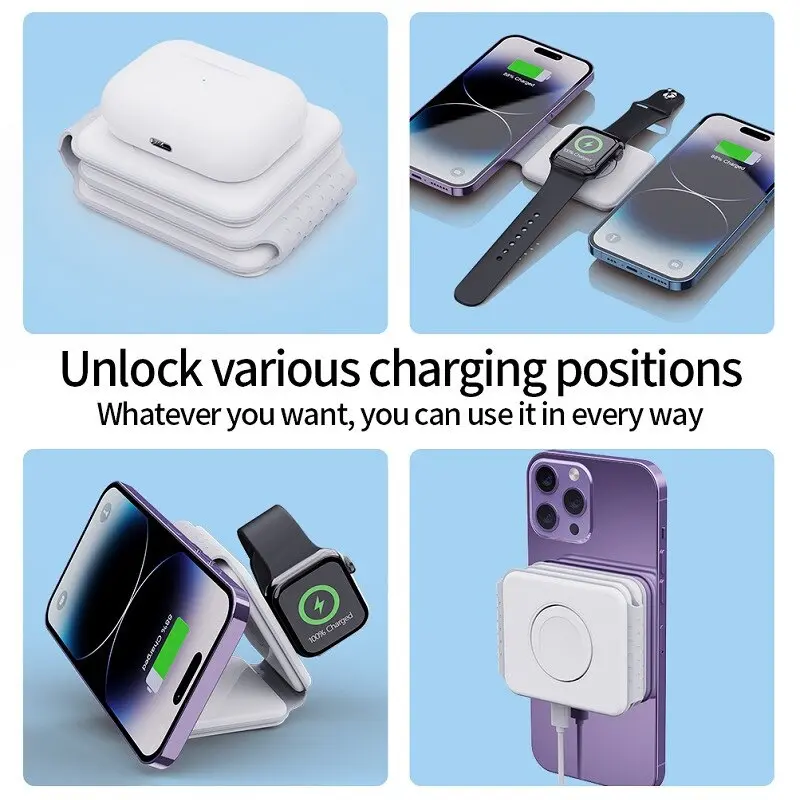 Incarcator Wireless 3 in 1