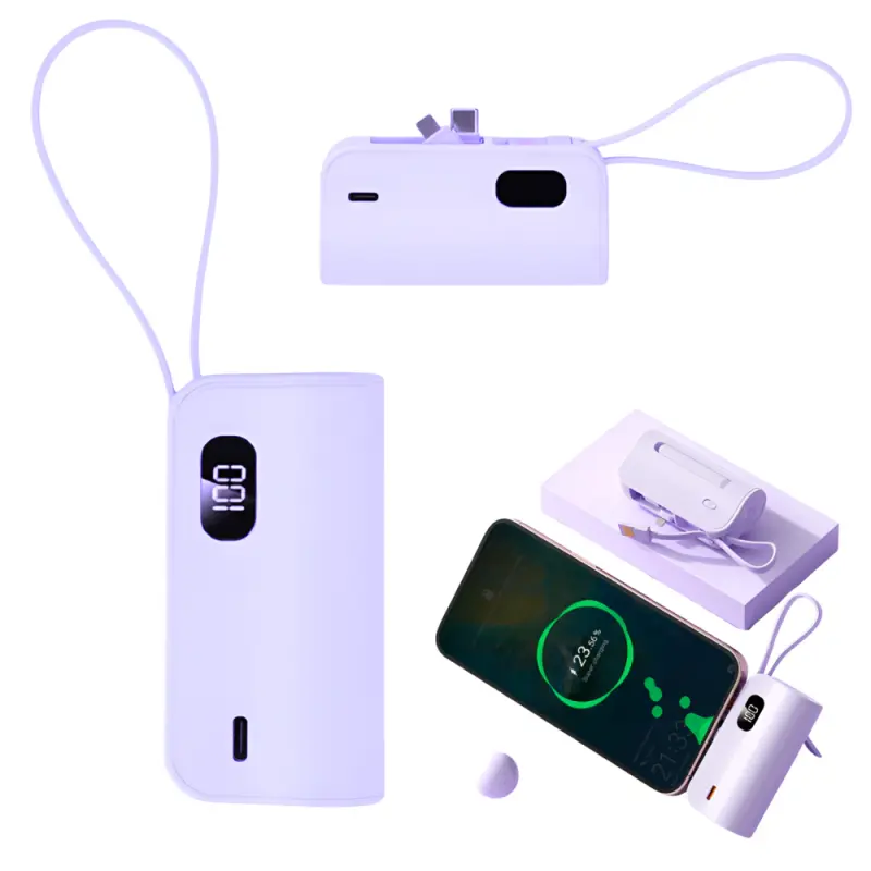 Powerbank Portabil Universal cu 3 mufe USB-C