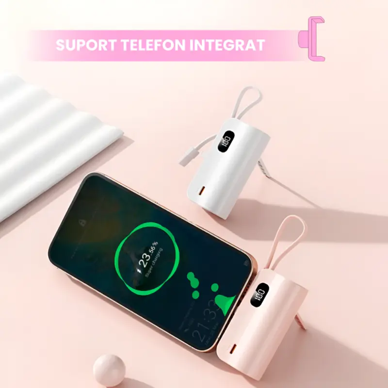 Powerbank Portabil Universal cu 3 mufe USB-C