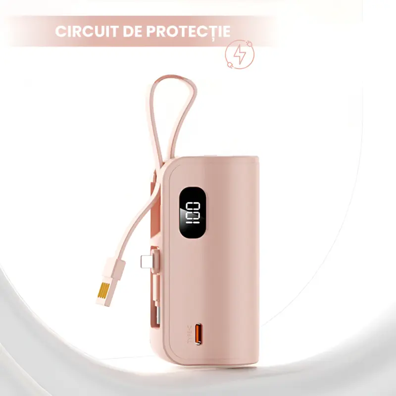 Powerbank Portabil Universal cu 3 mufe USB-C
