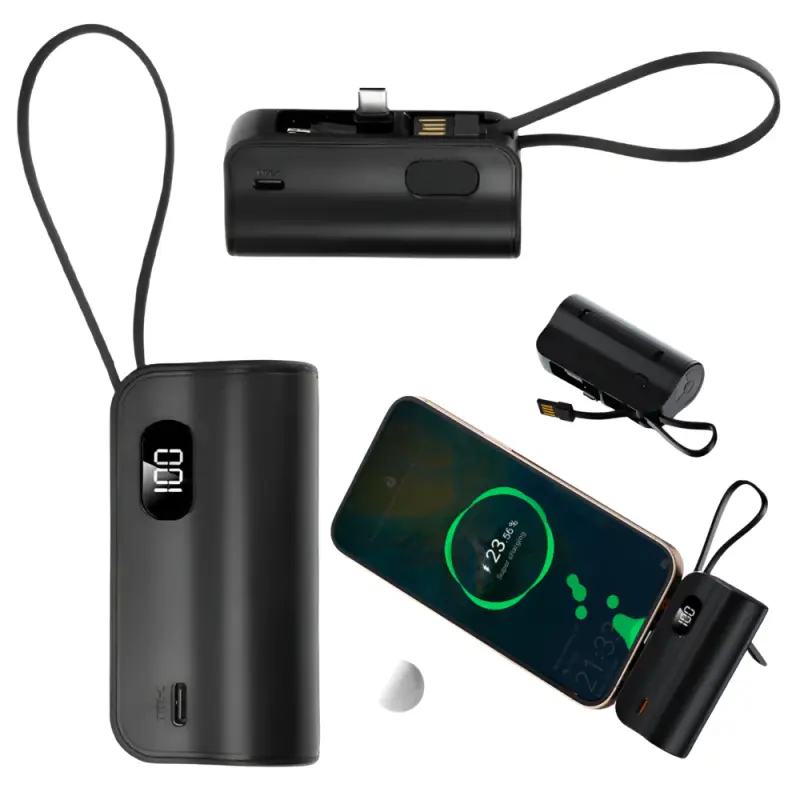 Powerbank Portabil Universal cu 3 mufe USB-C
