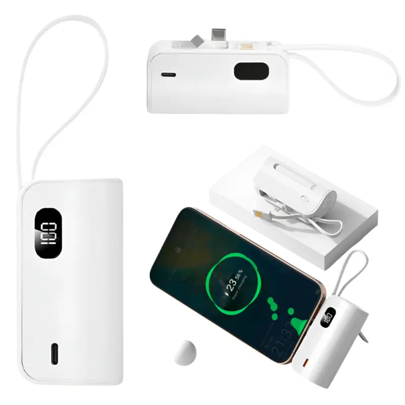 Powerbank Portabil Universal cu 3 mufe USB-C