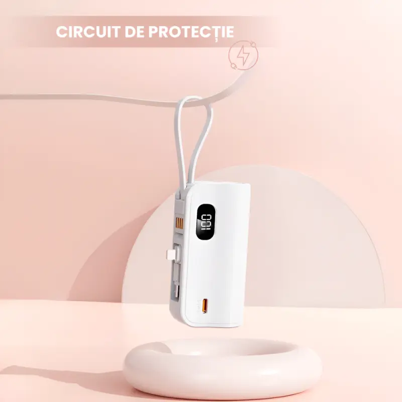 Powerbank Portabil Universal cu 3 mufe USB-C