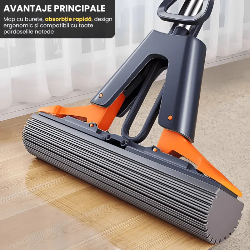 Mop 38cm cu 3 Bureti Super Absorbanti