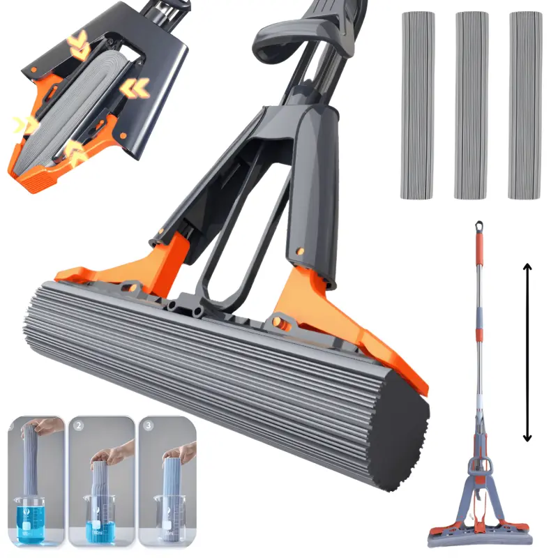 Mop 38cm cu 3 Bureti Super Absorbanti