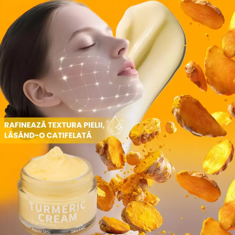Crema Fata cu Turmeric Pentru Pete Hiperpigmentare