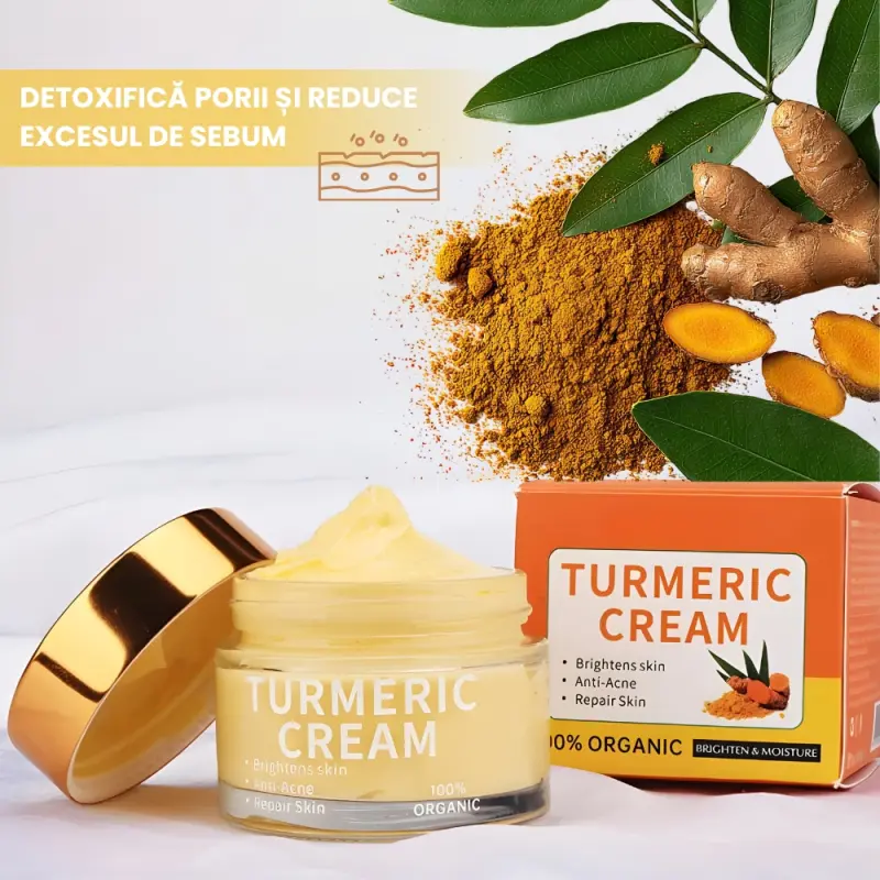 Crema Fata cu Turmeric Pentru Pete Hiperpigmentare