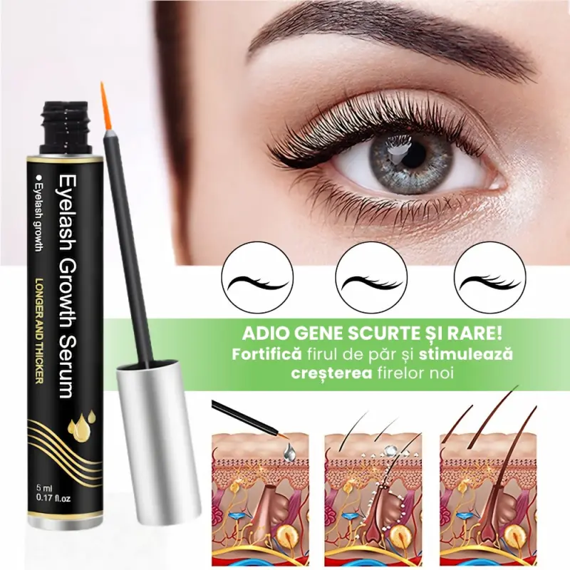 2 x Ser Gene si Sprancene cu Efect Mascara Neagra