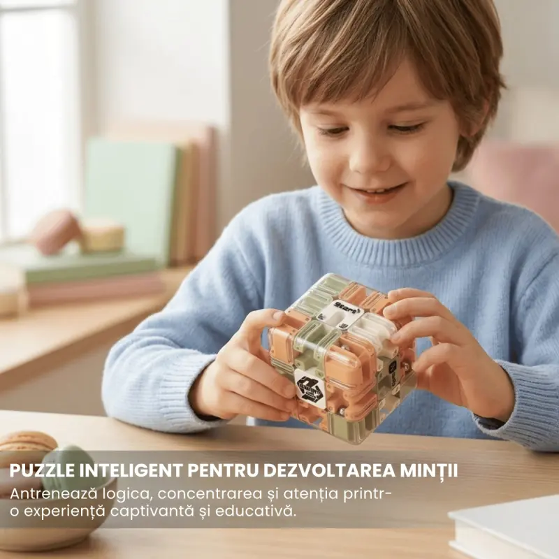 Cub Labirint 3D Cu Bila