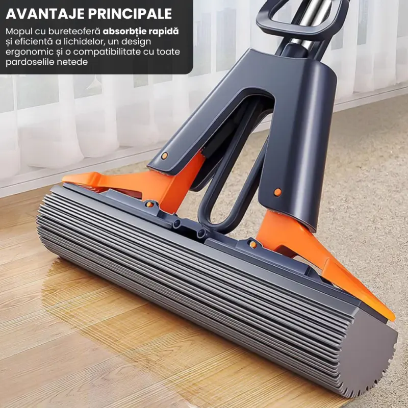Mop cu Burete Super Absorbant