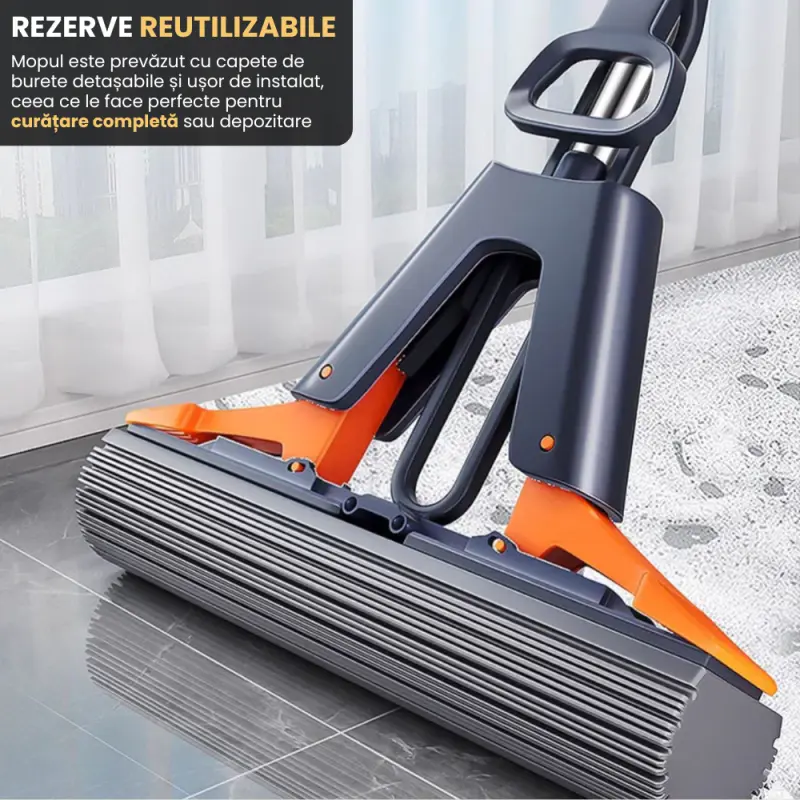 Mop cu Burete Super Absorbant