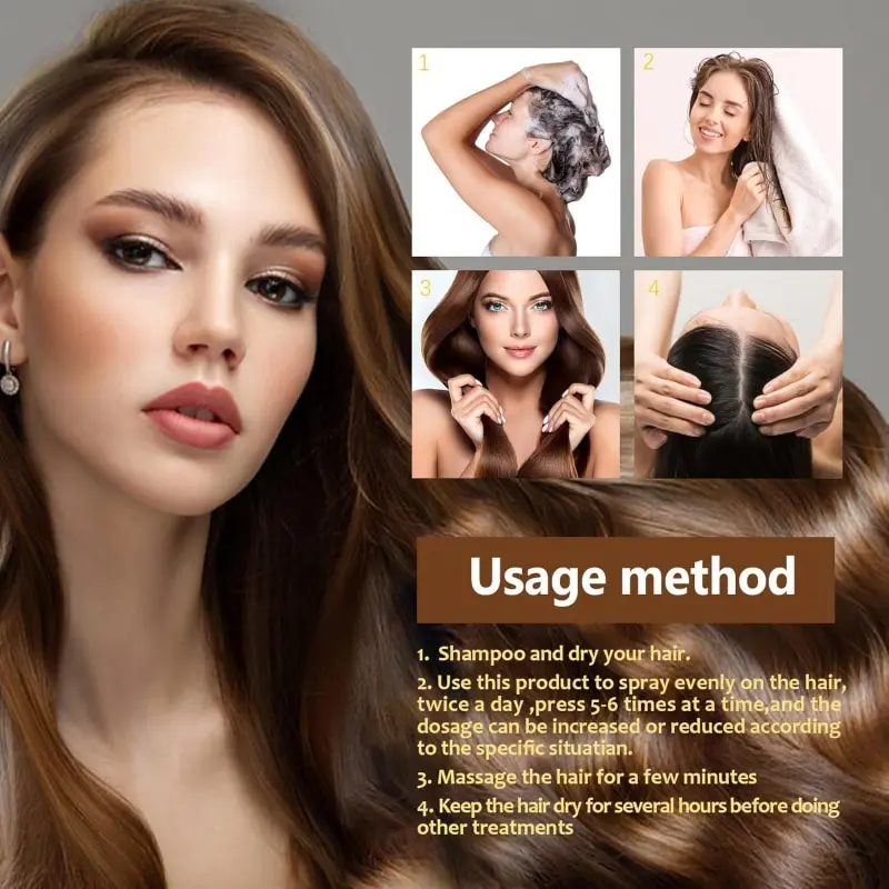 Set profesional EELHOE 3 bucati spray + ulei de biotina