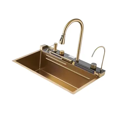 Set Chiuveta Bucatarie Multifunctionala cu Afisaj LED