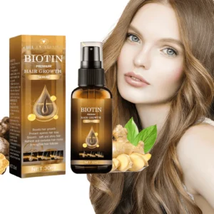 5 bucati Ser Biotin pentru Par, Tratament Crestere Rapida, Intarire Fir, Opreste Caderea Parului, Reparare Varfuri, Scalp Sanatos, Hidrateaza Par Fragil, Fara Reziduuri Grase, Ser Anticadere Natural, Par Des, Lucios