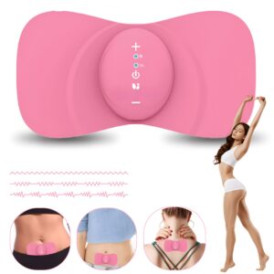Dispozitiv Ameliorare Dureri Menstruale, Incalzire Electrica si Microcurent EMS pentru Relaxare Rapida, anti dureri menstruatie si ciclu, Ameliorare Spate, Gat, Eficient si Natural, portabil, acumulator, Roz