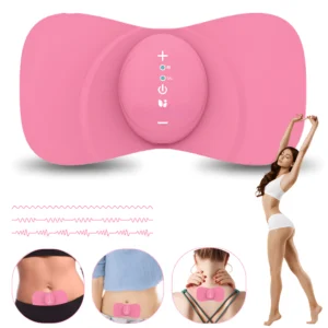 Dispozitiv Ameliorare Dureri Menstruale Laxdore cu Incalzire Electrica Calda si Microcurent EMS pentru Relaxare Rapida, Ameliorare Durere, Spate, Gat, Eficient si Natural, Roz